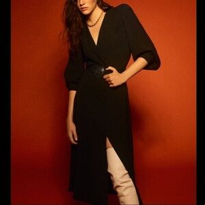 ZARA Midi Wrap Dress